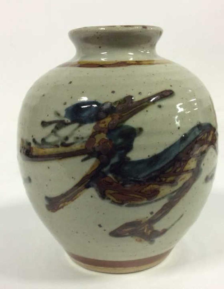 Vintage Hand Crafted Painted Ceramic Vase (1 of 10)