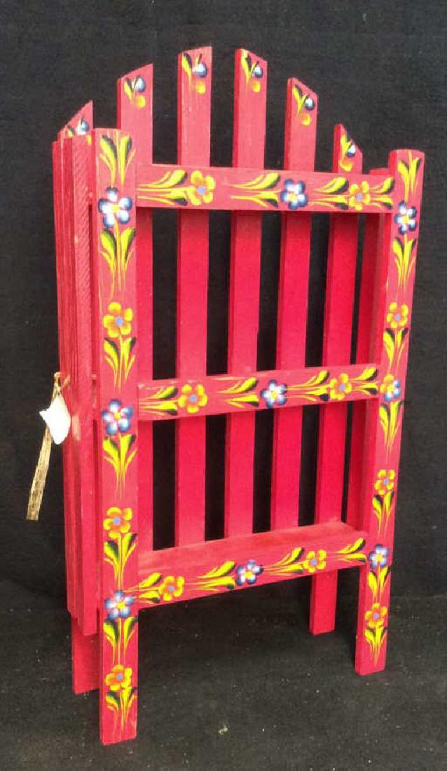 Pink Painted Cabinet What Not Shelf (1 of 9)