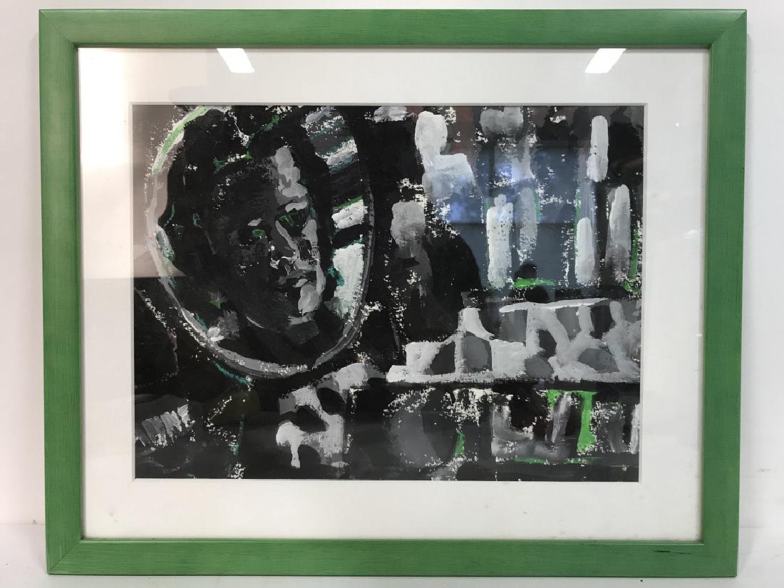 Framed & Matted Multi Toned Poss Collage Artwork (1 of 8)