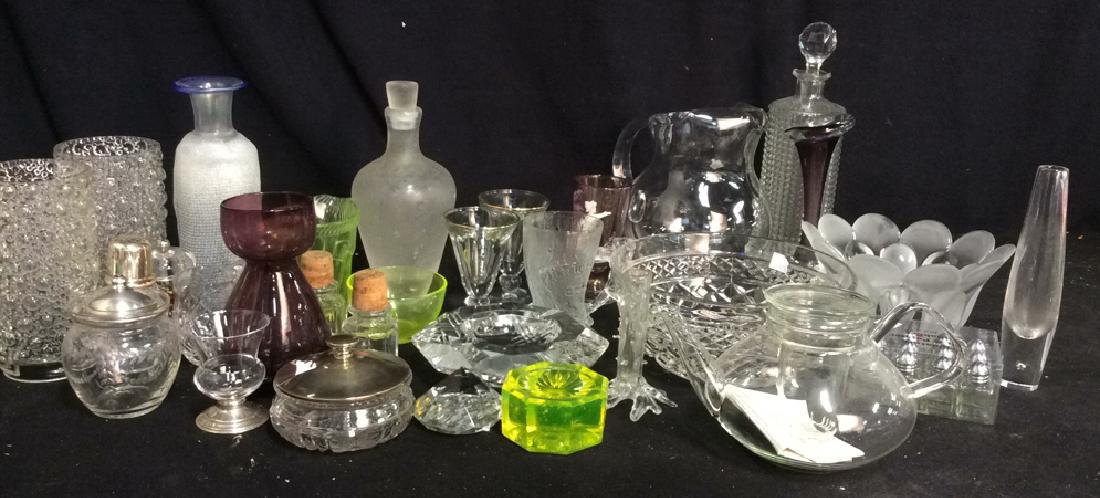 Group Lot 30 Vintage Glass and Crystal Tabletop (1 of 20)