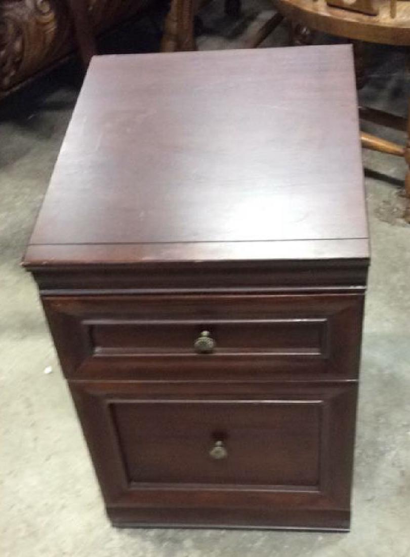 Dark Wooden Filing Cabinet Side Table (1 of 7)