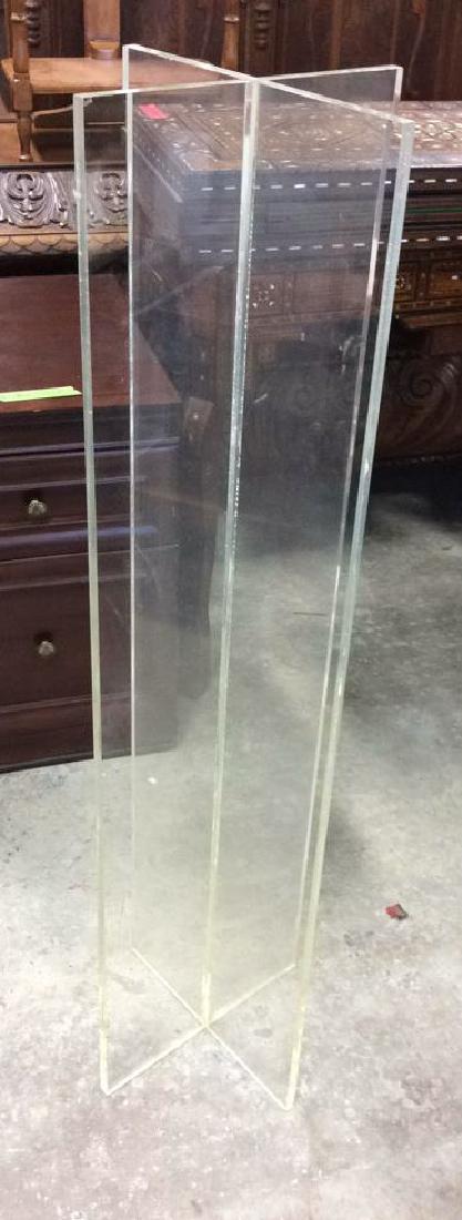 X Shaped Lucite Display Stand Base Pedestal (1 of 7)