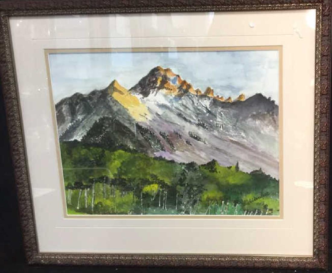 WANBIER Signed Watercolor Artwork Landscape (1 of 11)