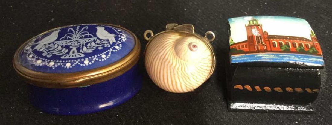 Group 3 Hinged lidded pill Boxes, (1 of 13)