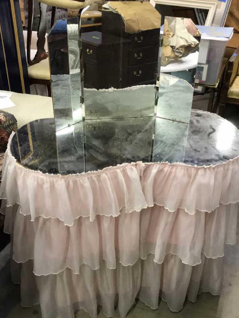 Skirted Vanity Table W Mirror Top Jun 27 Skirted Vanity Table W Mirror Top Jun 27