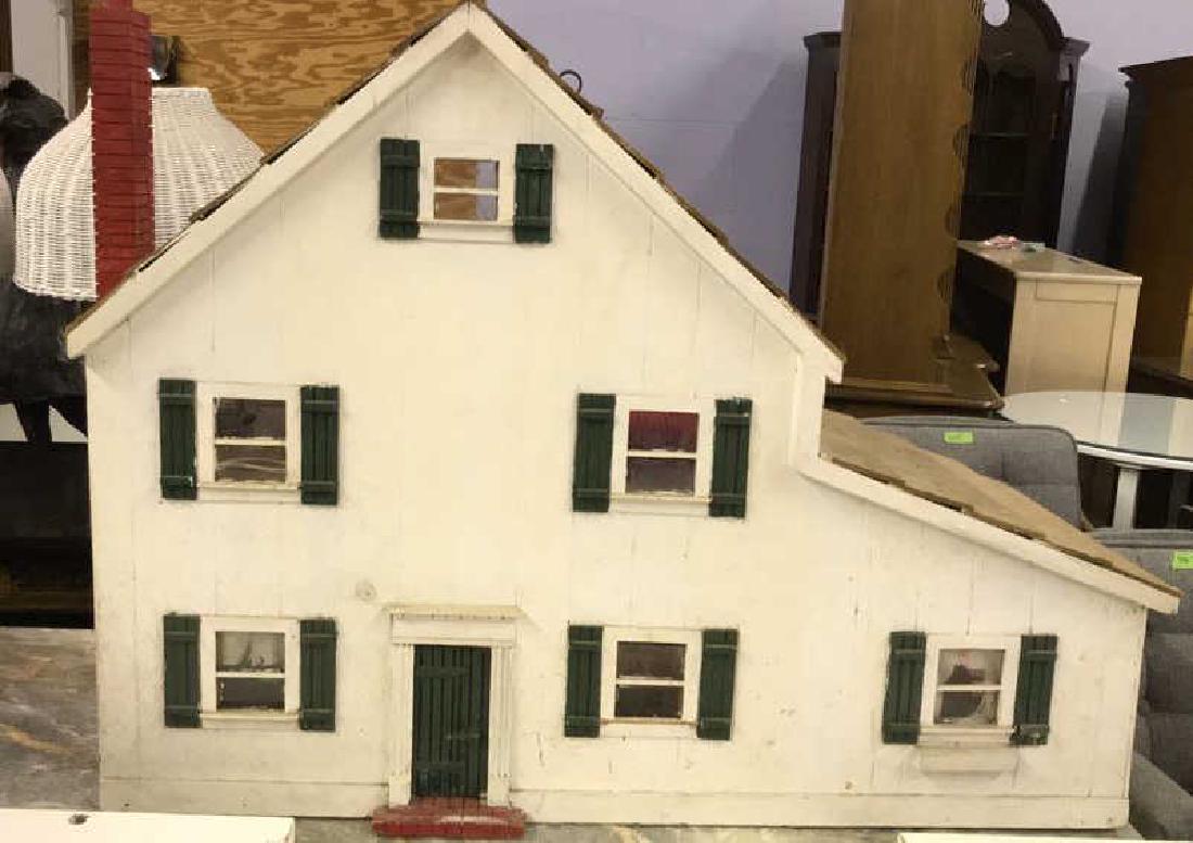 White Toned Painted Wood Doll House (1 of 10)