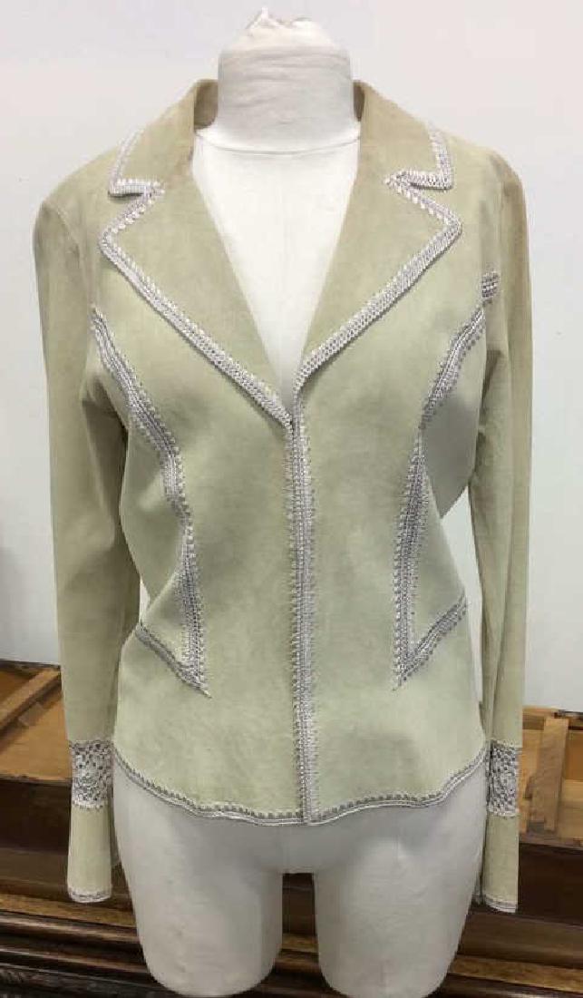 CACHÉ Women’s Leather Jacket Medium (1 of 10)