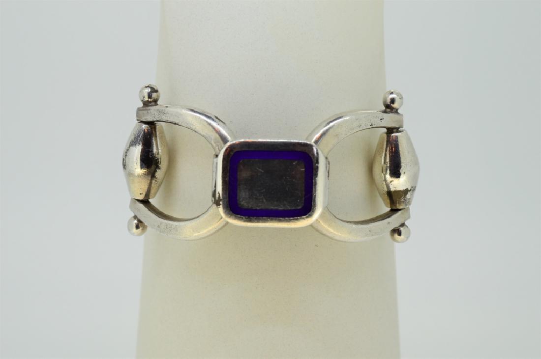 7.5" Strlng Silvr Equestrian Tack Inspird Bracelet (1 of 3)