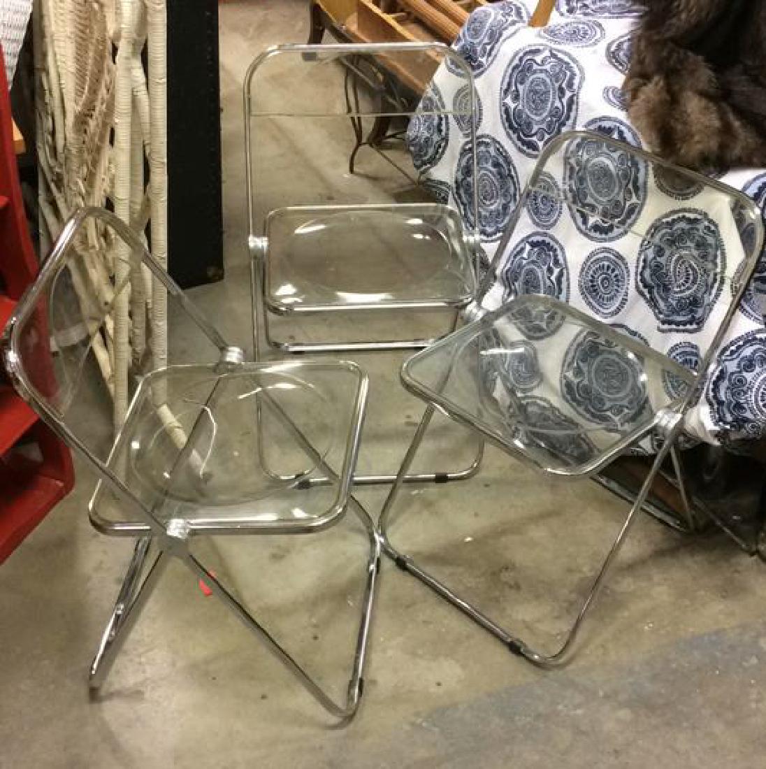 Lot 3 Anonima Castelli, Italy Folding Chairs (1 of 8)