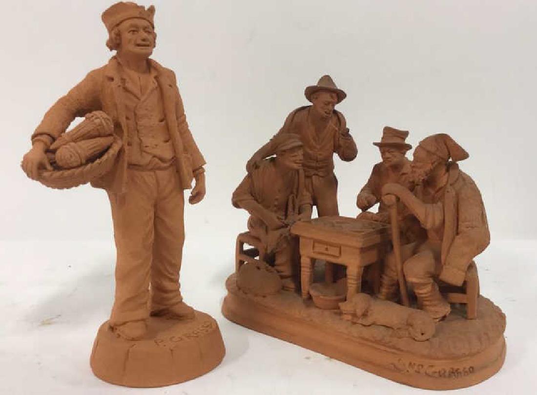 Lot 2 P GRASSO Clay Figures (1 of 9)