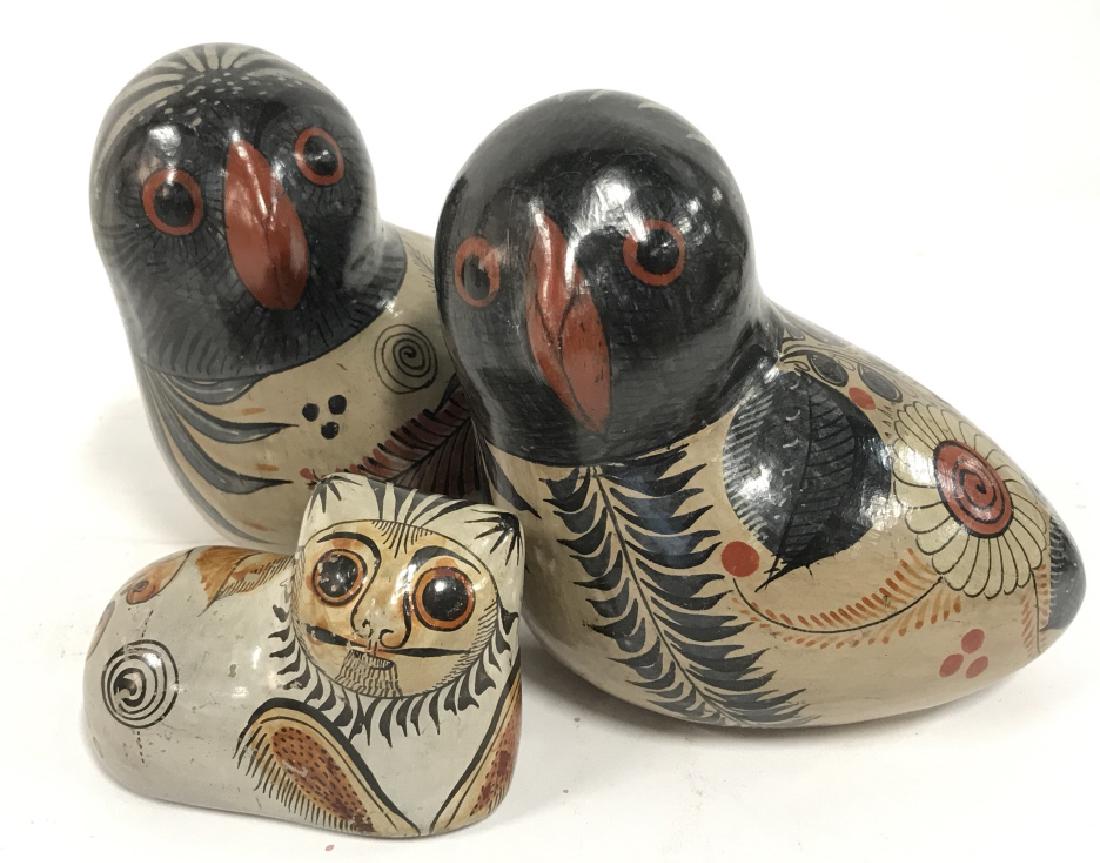 Lot 3 Mexican Stonewear Ceramic Animal Figurines (1 of 8)