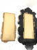Black Toned Framed Painted Mirror W Shelves - 7