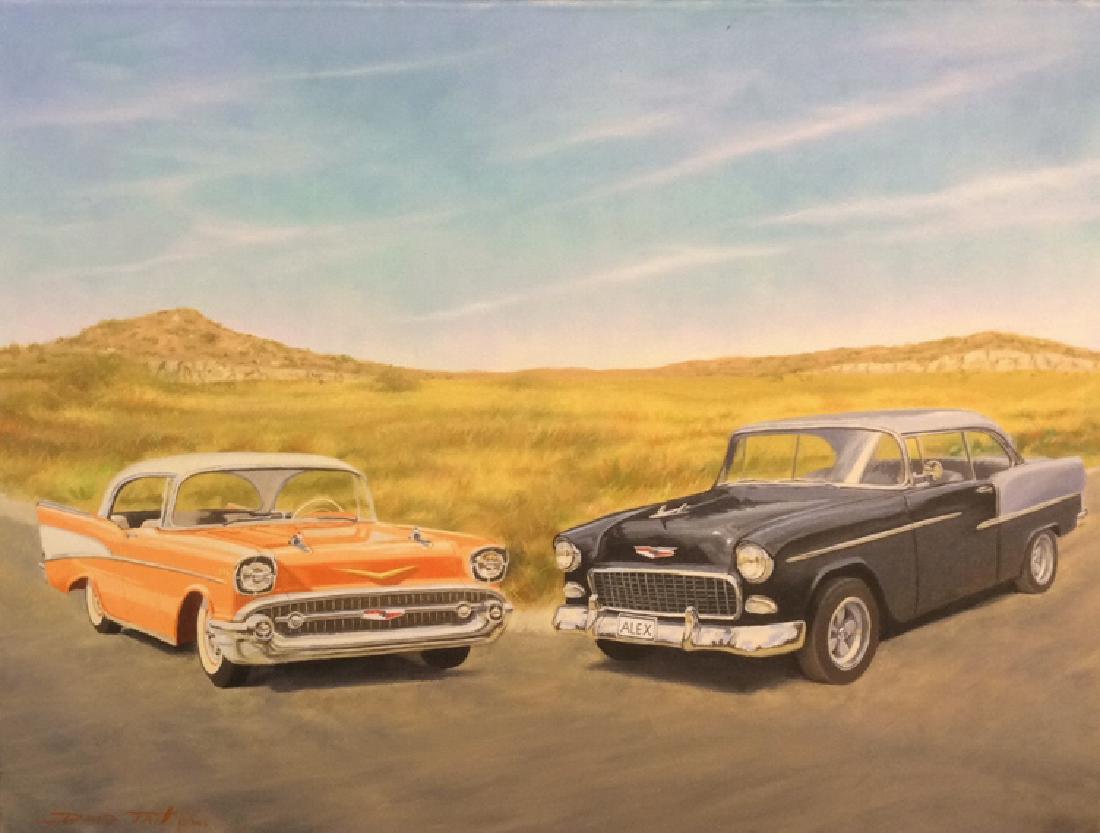 David Tait Car Painting on Canvas (1 of 8)
