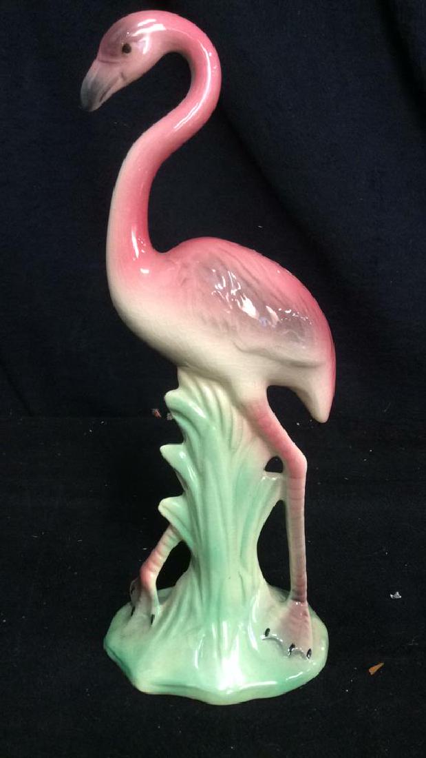 Vintage Ceramic Flamingo Figurine Statue (1 of 8)