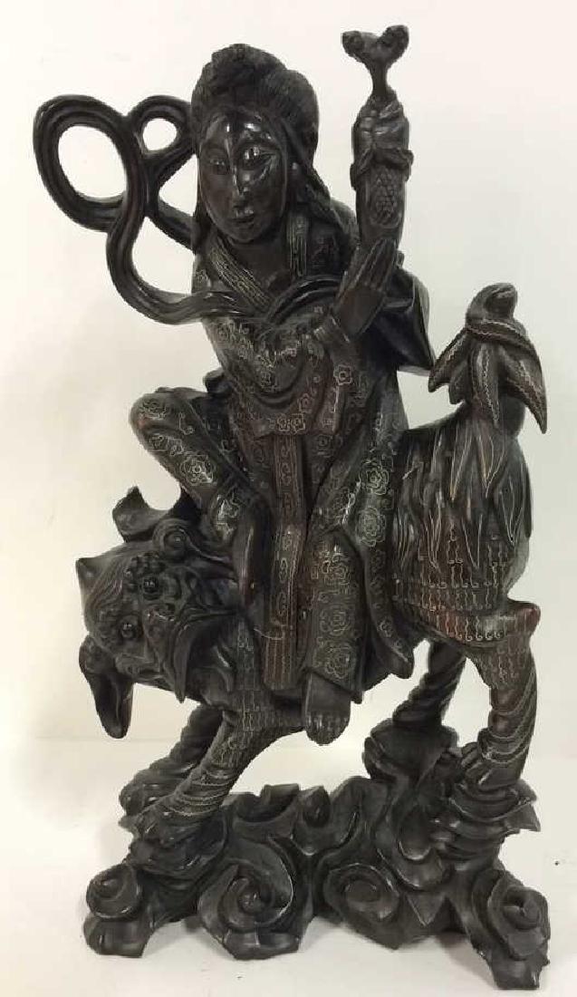 Oriental Sculpture W Wire Inlay Design (1 of 15)