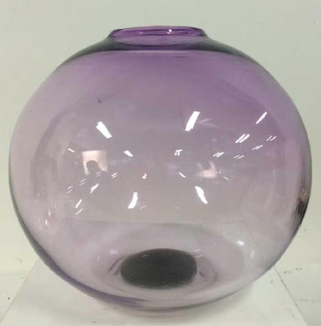 Signed Art Glass  Vase Vessel Orb (1 of 7)