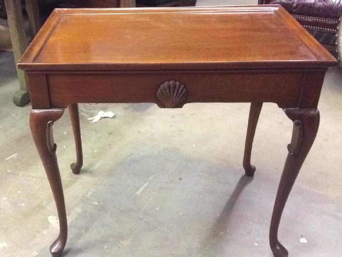 Antique Polished Walnut Tea Table (1 of 8)