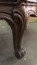 Antique Semi Circ Marble Top Console Table Buffet - 12