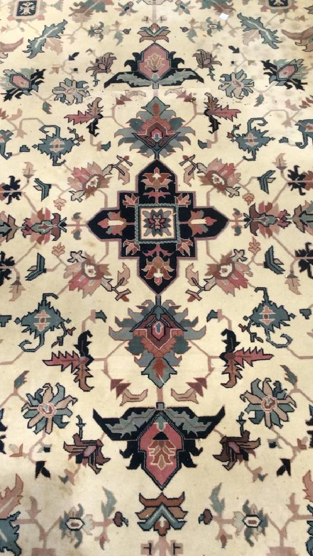 Handmade Multi Toned Wool Rug W Fringes (1 of 10)