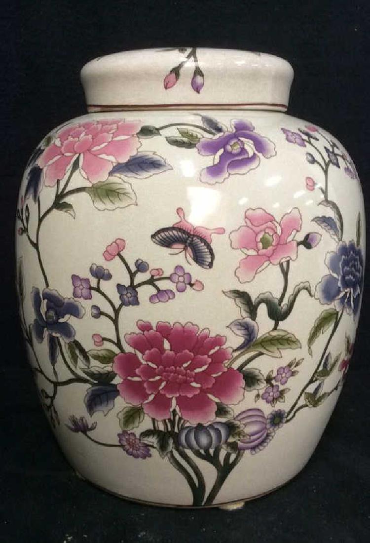 Oriental Porcelain Lidded Ginger Jar (1 of 10)
