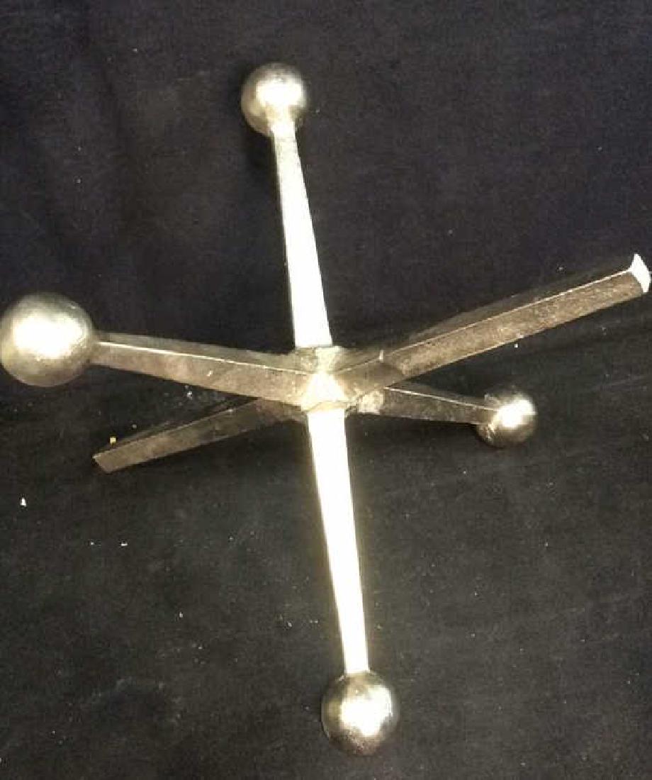 Silver Toned Metal Playing Jack Sculpture (1 of 11)