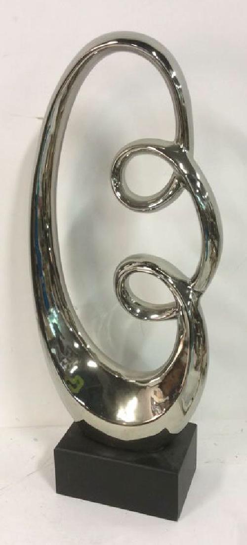 Free Form Silver Toned Swirl Sculptural (1 of 12)