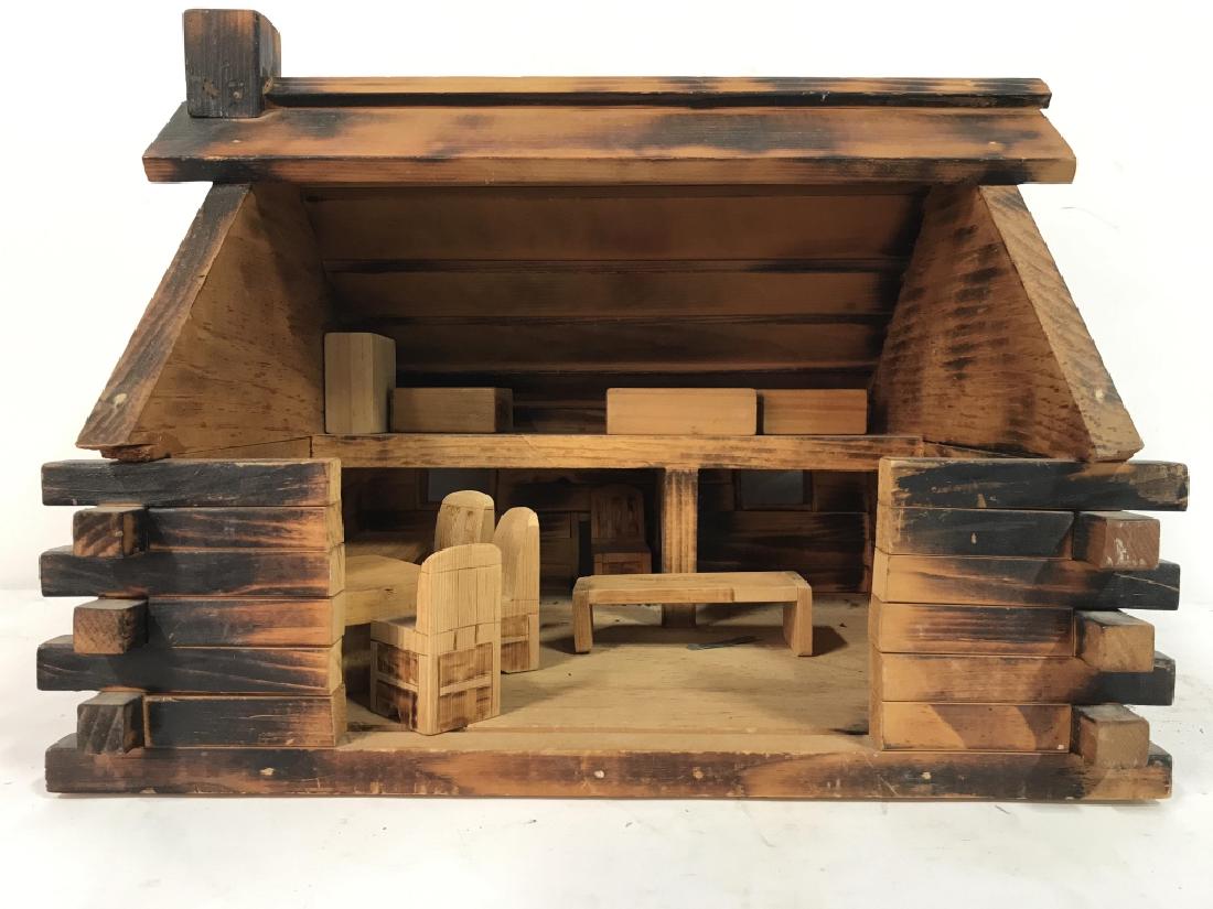 AMERICAN FRONTIER DIST Vintage Wooden Dollhouse (1 of 10)