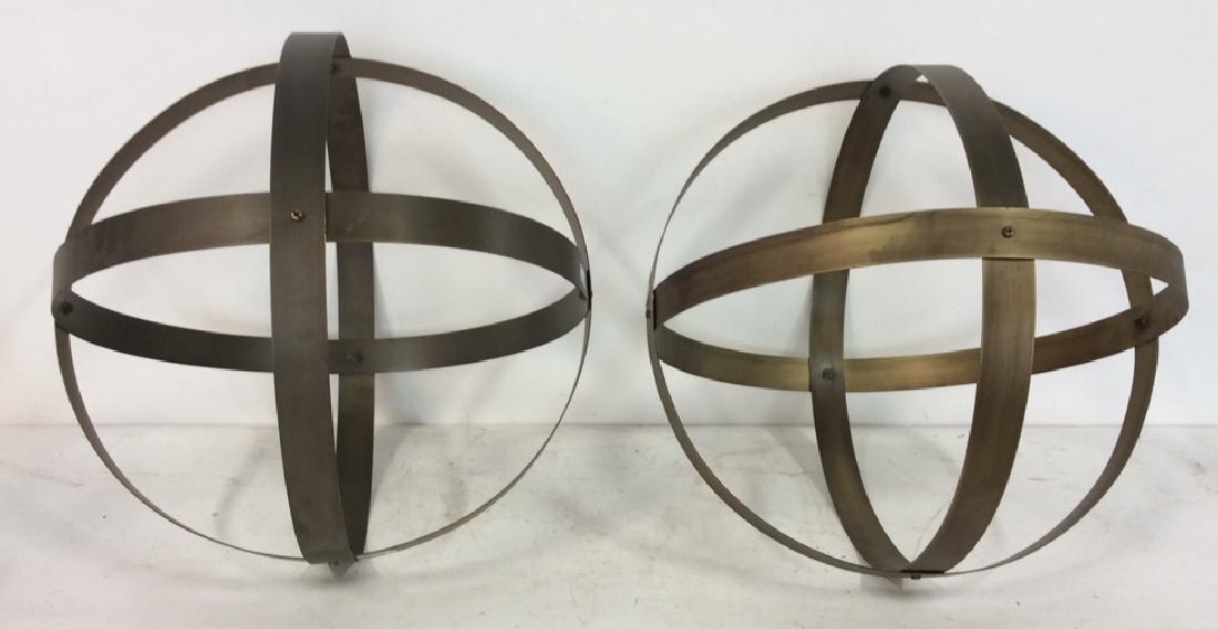 Lot 2 Decorative Metal Sphere Balls (1 of 8)