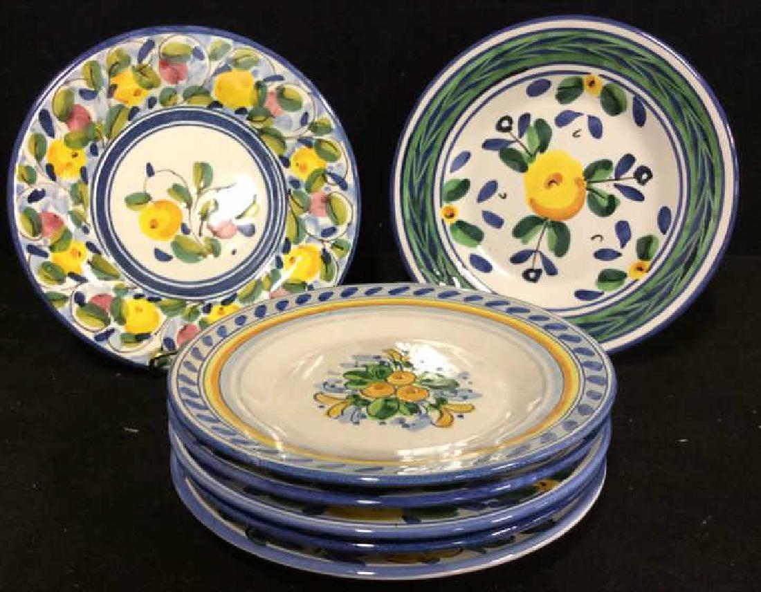 Set7 RAMPINI RADDA Signed Stoneware Plates (1 of 8)