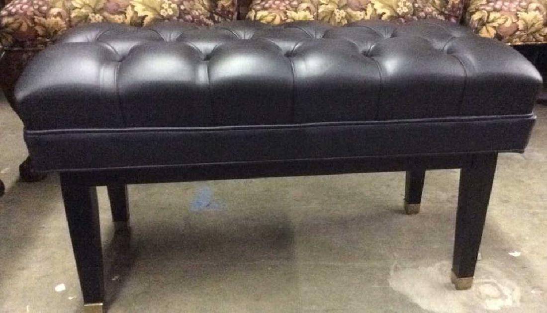 STEINWAY Wood and Leather Piano Bench (1 of 8)