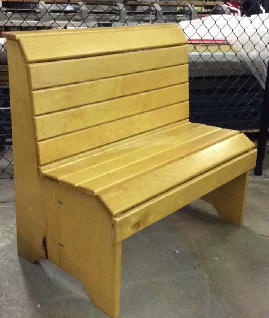 Wooden Slatted Park Style Bench (1 of 8)