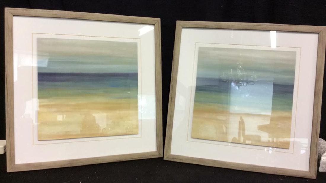 Pair Cynthia Coulter Framed Art Prints Beach (1 of 9)