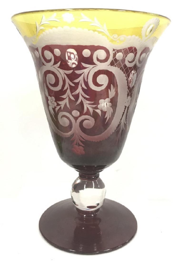 Vintage Bohemian Art Glass Decorative Vase (1 of 7)