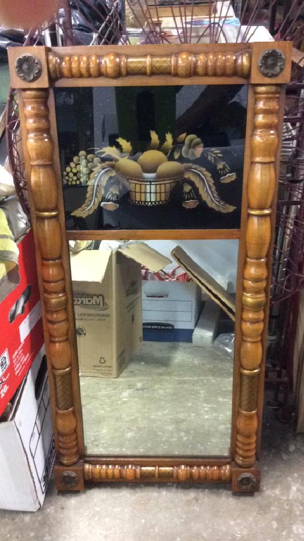 Federal Style Stenciled Pier Mirror , Hitchcock (1 of 8)