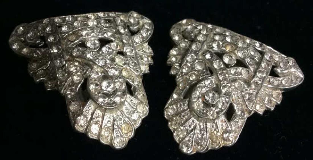 Vintage/Antique Rhinestone Shoe Clips (1 of 6)
