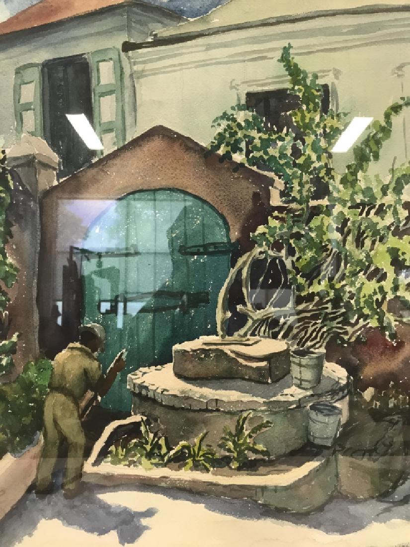 W. WRIGHT Signed Framed Watercolor (1 of 10)