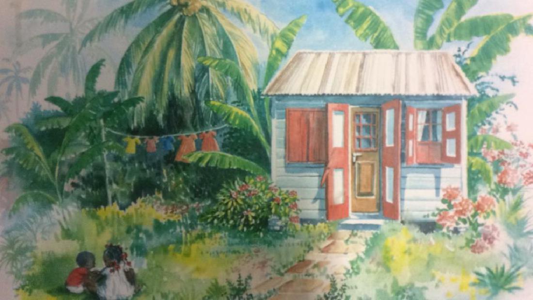 Framed and Matted Tropical theme Print (1 of 7)