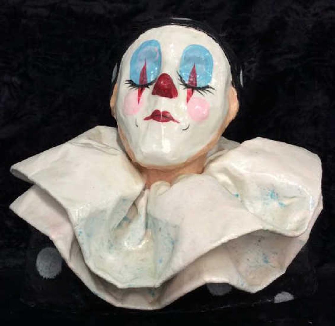 Paper Mache Clown Bust Art (1 of 9)