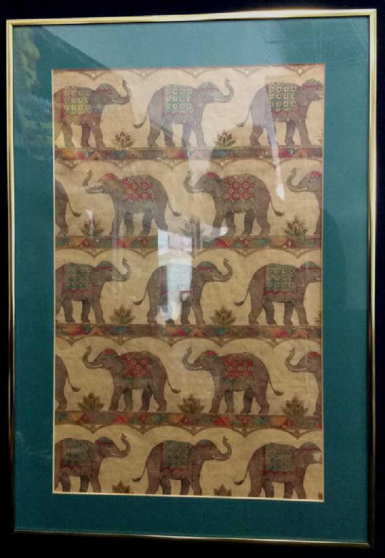 Framed Art Print Marching Indian Elephants (1 of 8)