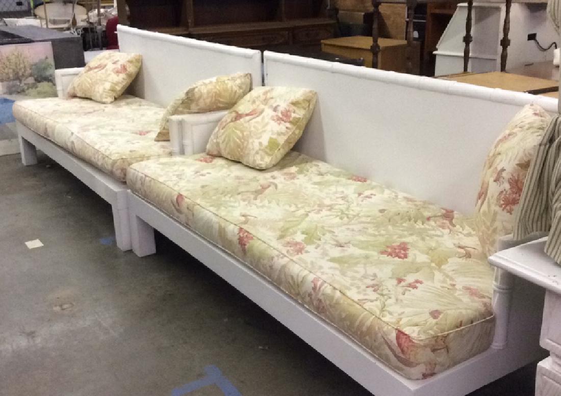 Pair custom made Oversized indoor/ outdoor sofa w (1 of 8)