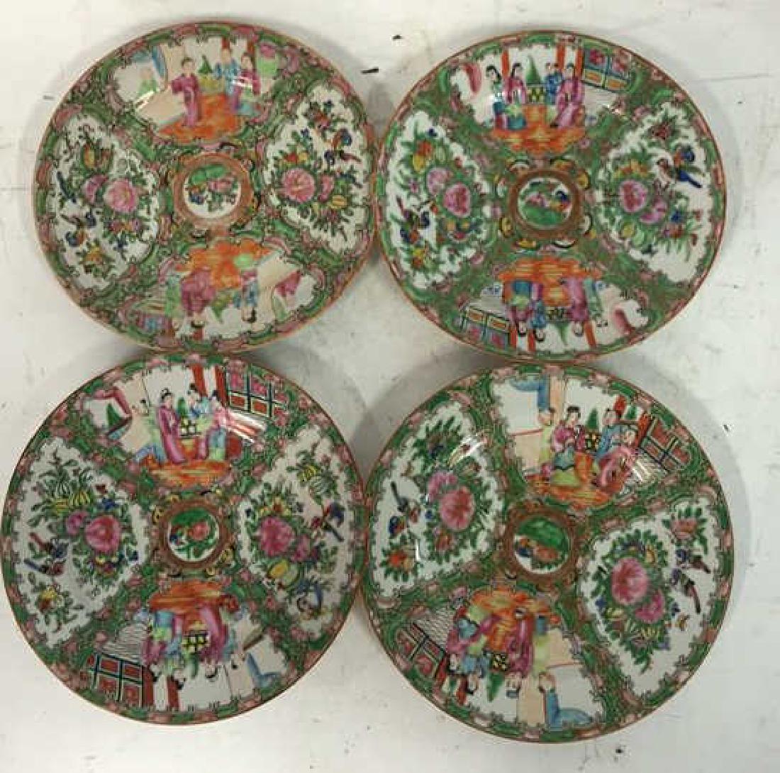 Set 4 Famille Verte Chinese Plates (1 of 16)