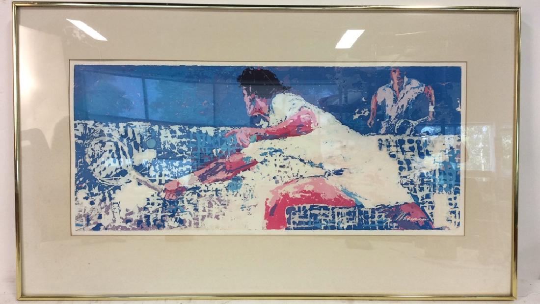 Leroy Neiman At The Net Framed Print (1 of 9)