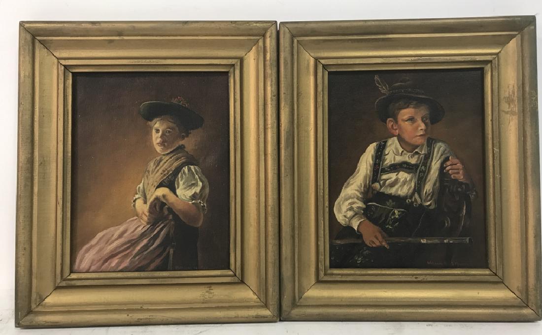 Lot 2 Framed William H. Schwartz Oil Paintings (1 of 8)