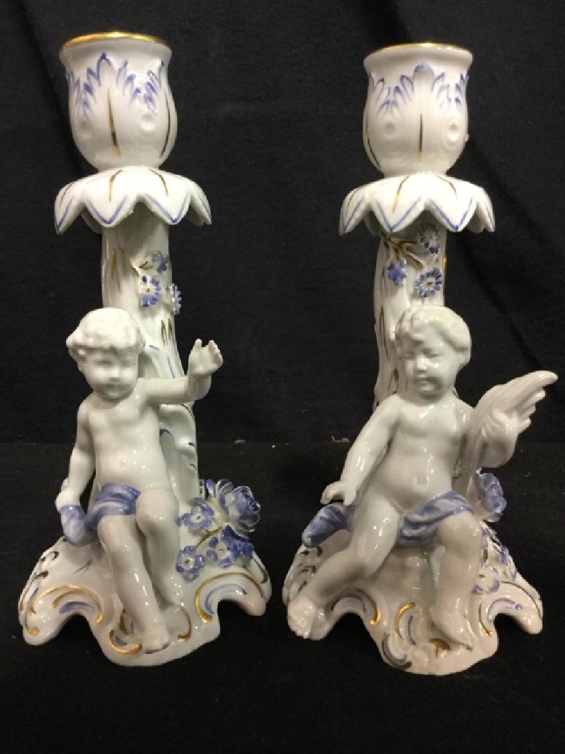 VON SCHIERHOLZ HANDMALEREI German Candlesticks (1 of 8)