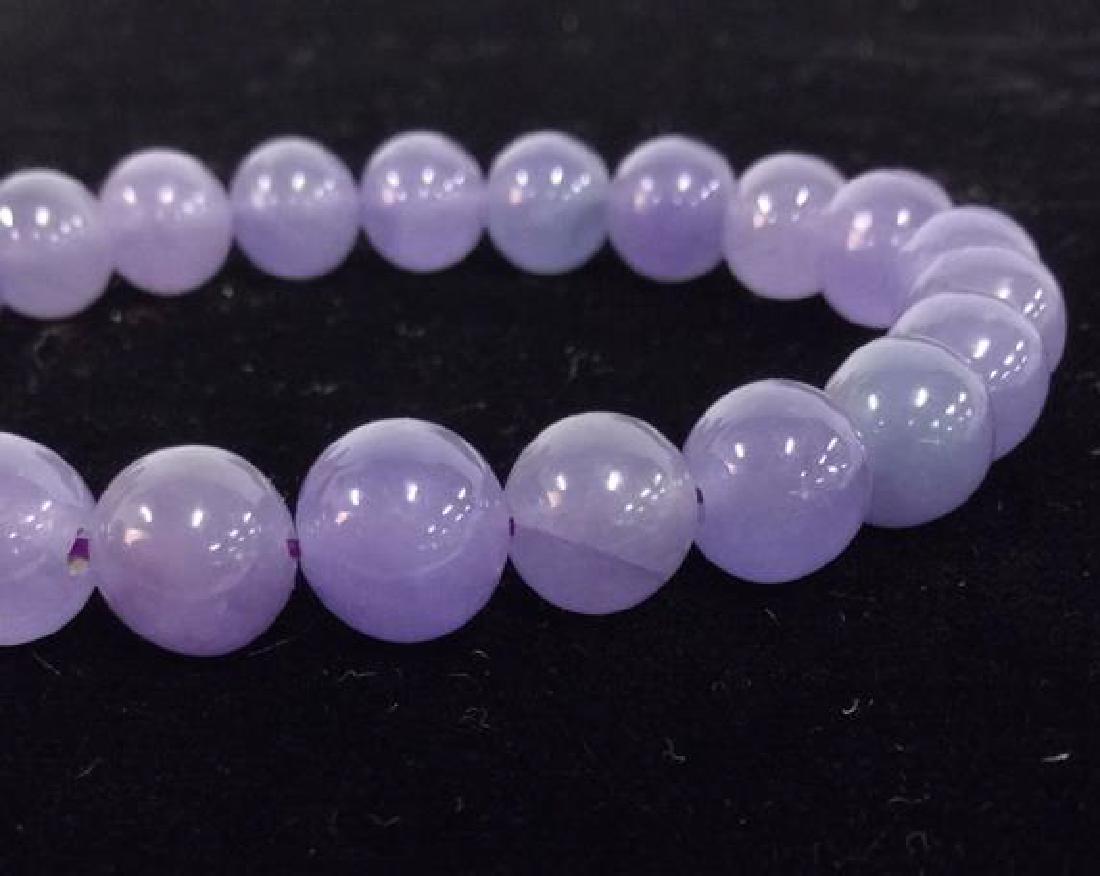 Purple Jade Natural Stone Bracelet (1 of 5)