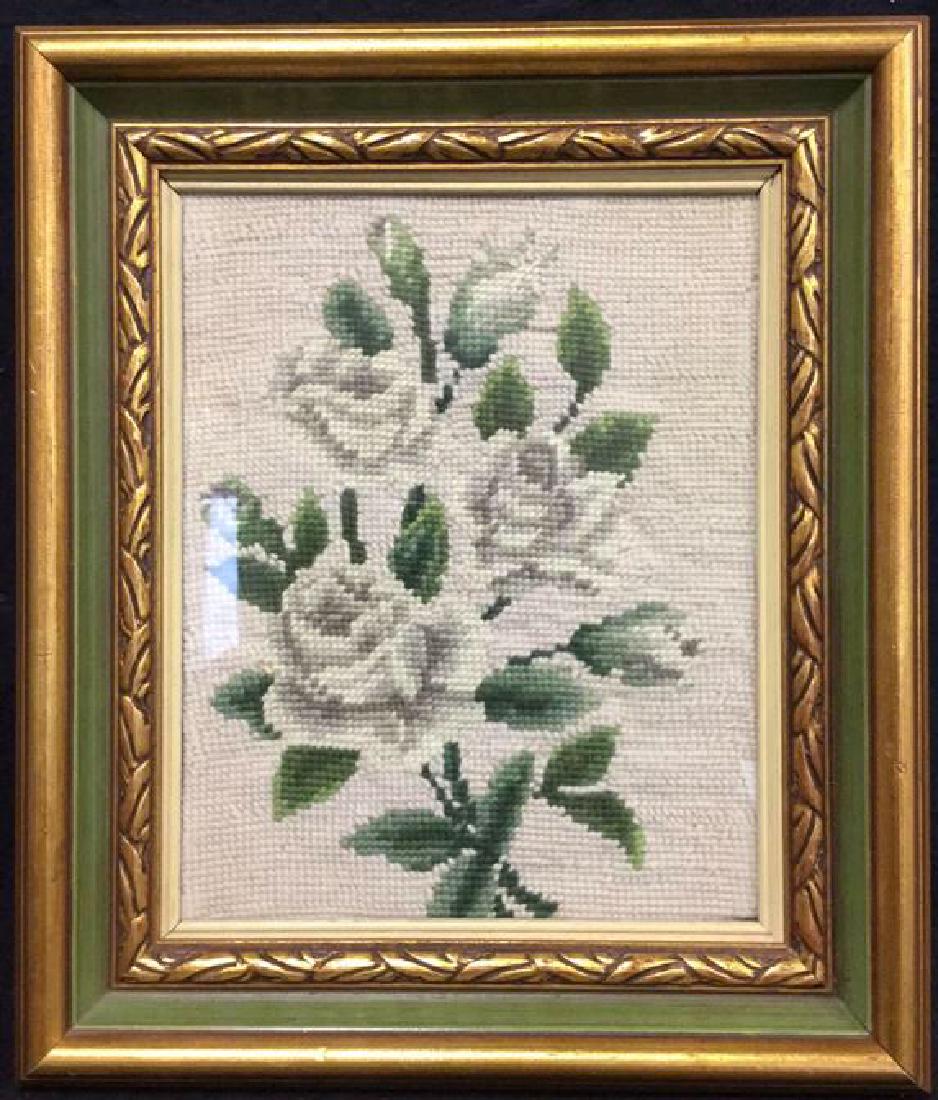 Floral Detailed Framed Needlepoint (1 of 8)