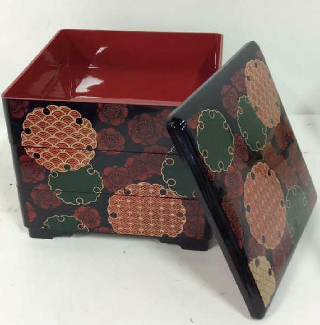 MMA Vintage Oriental Lacquerware Stackable Boxes (1 of 8)