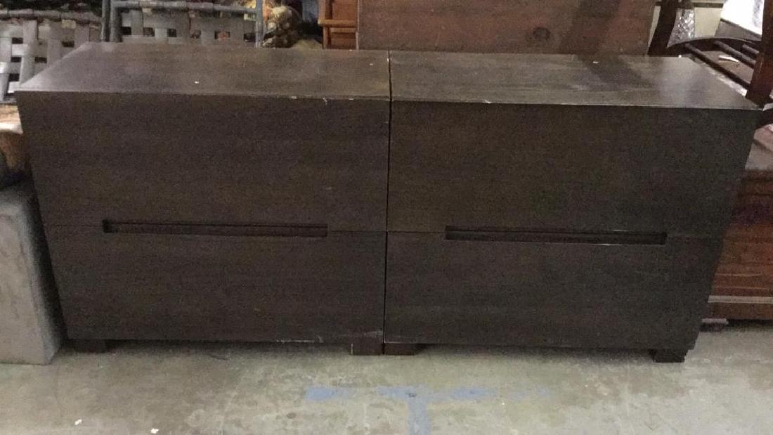 Pair Vintage Wooden File CabinetsConsole (1 of 8)
