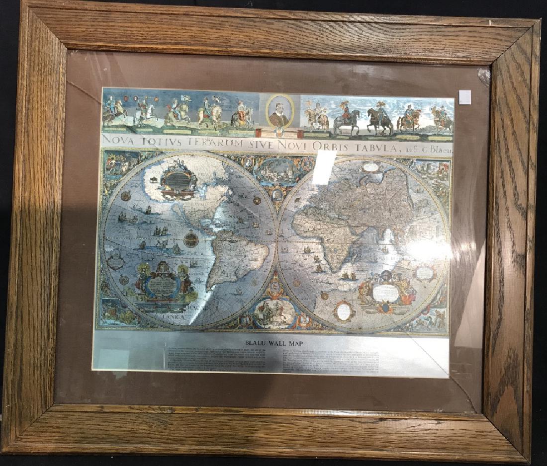 Bleau Wall Map Matted and Framed (1 of 7)