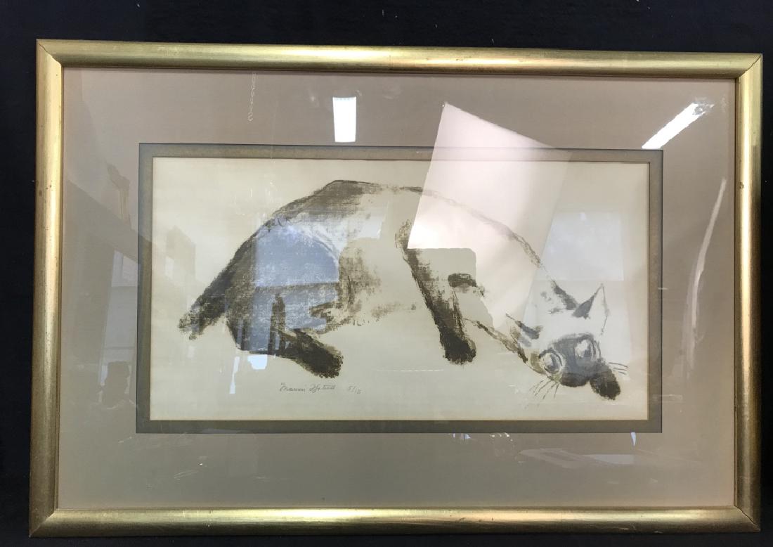 Signed Numbered Siamese Cat Lithograph (1 of 8)